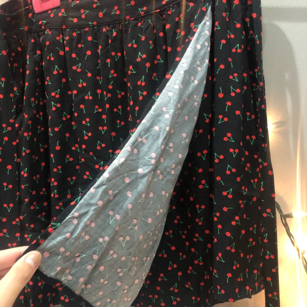 SOLD β Black Cherry Mini Skirt - Picture 3 of 8